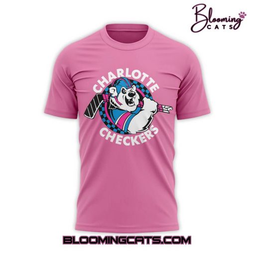 Charlotte Checkers Neon Night Pink T-Shirt