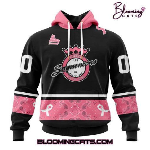 Chicoutimi Saguenéens x Fights Breast Cancer Pink Hoodie