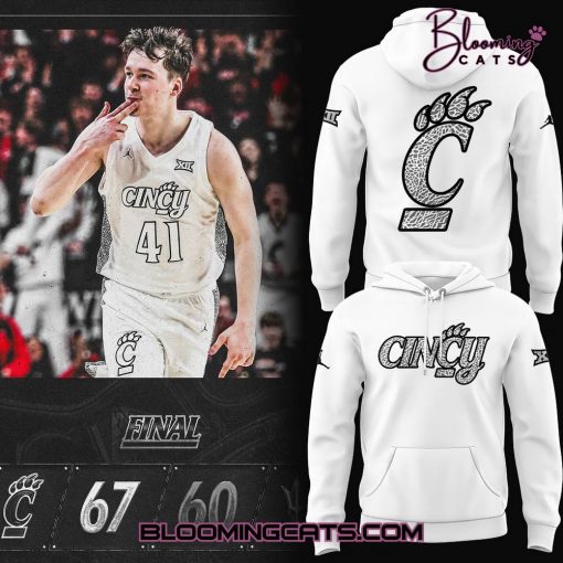 Cincinnati Basketball 2025 Limited “Ice White Cincy” Hoodie