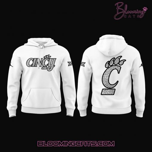 Cincinnati Basketball 2025 Limited “Ice White Cincy” Hoodie