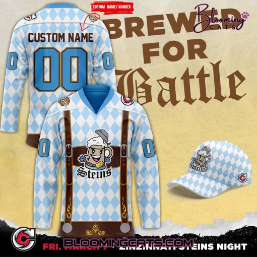 Cincinnati Cyclones x Zinzinnati Steins Night Jersey