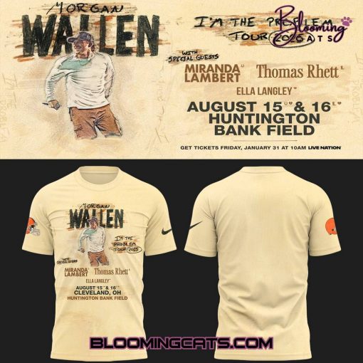 Cleveland Browns x Morgan Wallen “I’m The Problem Tour 2025” T-shirt