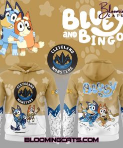 Cleveland Monsters Bluey and Bingo 2025 Limited Edition Hoodie