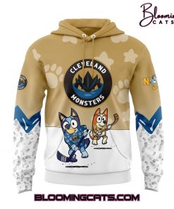 Cleveland Monsters Bluey and Bingo 2025 Limited Edition Hoodie