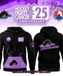 Cleveland Monsters “Hockey Fight Cancer” 2025 Limited Edition Black Hoodie