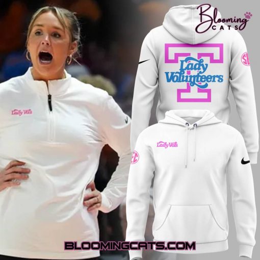 Coach Kim Caldwell x Lady Vols Volunteers Basketball White Hoodie