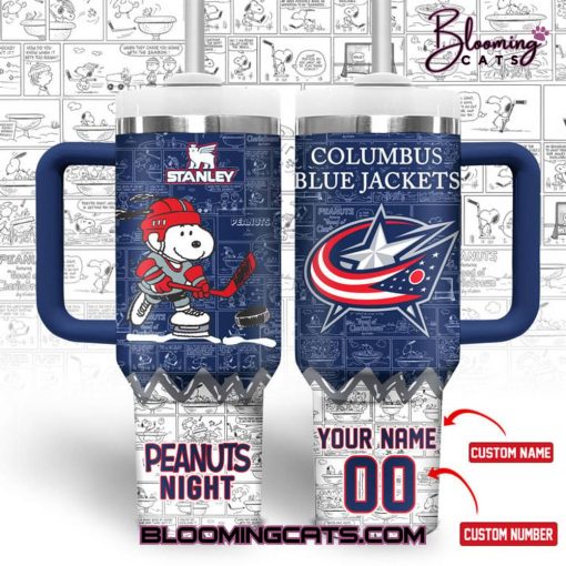 Columbus Blue Jackets “Peanuts Night” 2025 Stanley Tumbler