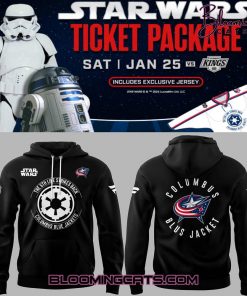 Columbus Blue Jackets Star Wars Night 2025 Limited Edition Black Hoodie