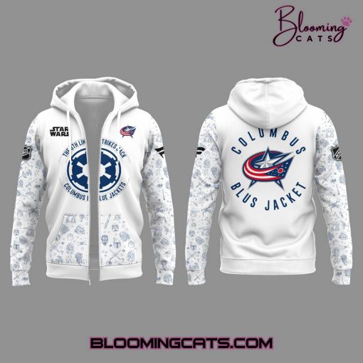 Columbus Blue Jackets Star Wars Night 2025 Limited Edition Zip Hoodie