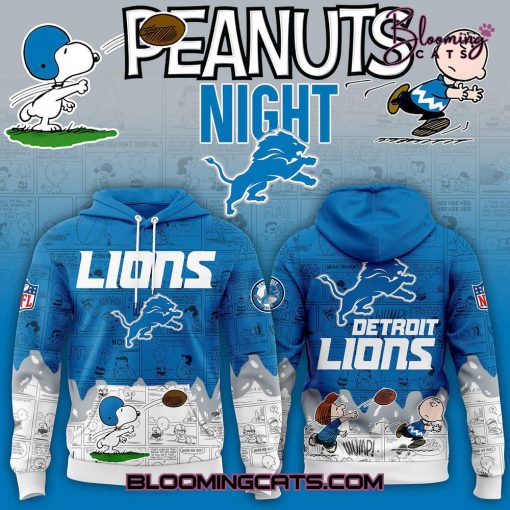 Detroit Lions 75th Anniversary of Peanuts Limited Edition Hoodie