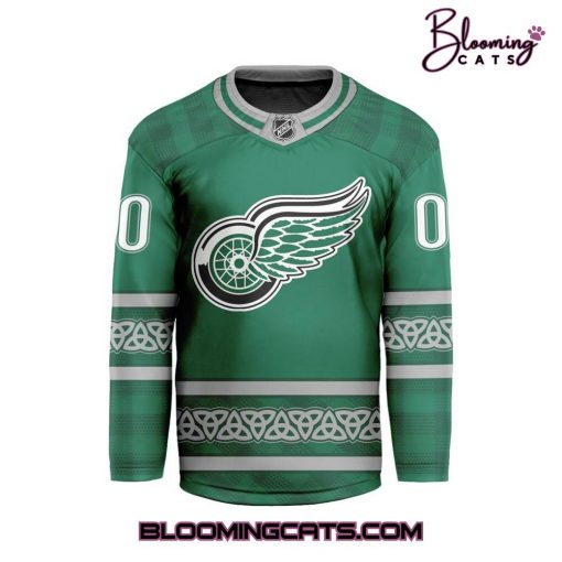 Detroit Red Wings NHL St. Patrick’s Day 2025 Hockey Jersey