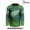 Detroit Red Wings NHL St. Patrick’s Day 2025 Hockey Jersey