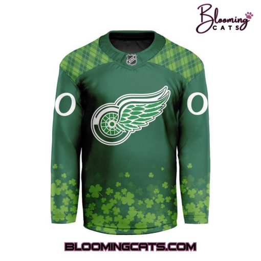 Detroit Red Wings NHL St. Patrick’s Day 2025 Limited Edition Hockey Jersey