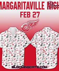 Detroit Red Wings x Margaritaville Night 2025 Limited Edition Hawaiian Shirt