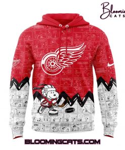 Detroit Red Wings x Pirates Anniversary of Peanuts Hoodie