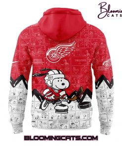 Detroit Red Wings x Pirates Anniversary of Peanuts Hoodie