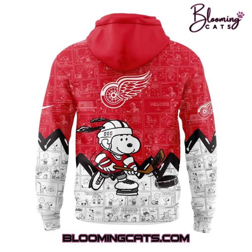 Detroit Red Wings x Pirates Anniversary of Peanuts Hoodie