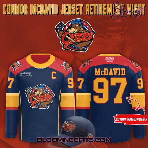 Erie Otters “Connor McDavid Jersey Retirement Night” Jersey