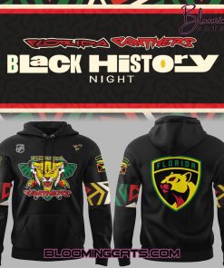 Florida Panthers “Black History Night” 2025 Black Hoodie