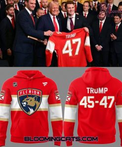 Florida Panthers x “Trump 45-47” 2025 Limited Edition Red Hoodie