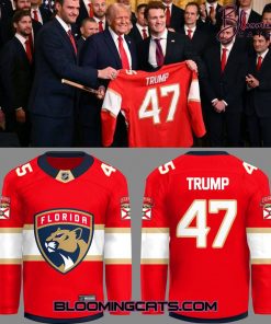 Florida Panthers x “Trump 45-47” 2025 Limited Edition Red Jersey