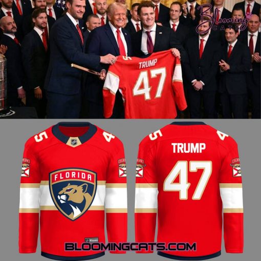 Florida Panthers x “Trump 45-47” 2025 Limited Edition Red Jersey