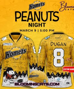 Fort Wayne Komets “75th Anniversary of Peanuts” Hockey Jersey