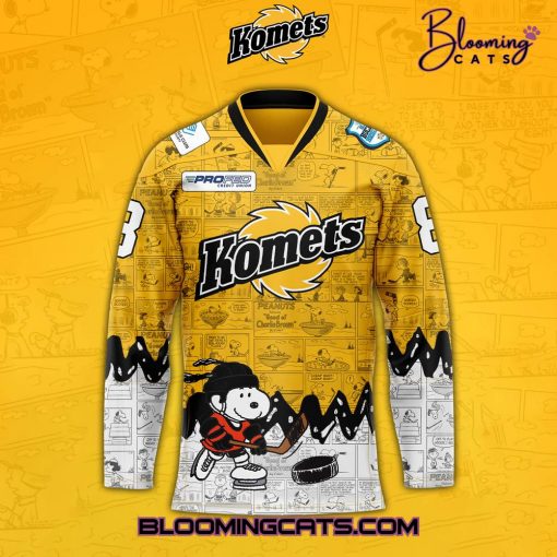 Fort Wayne Komets “75th Anniversary of Peanuts” Hockey Jersey