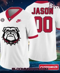 Georgia Bulldogs “JASON” Custom Football Jersey