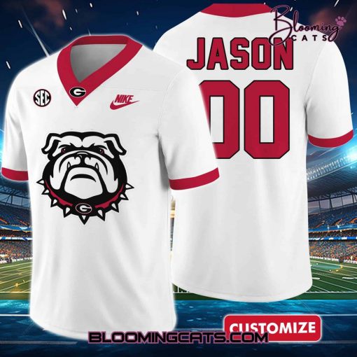 Georgia Bulldogs “JASON” Custom Football Jersey