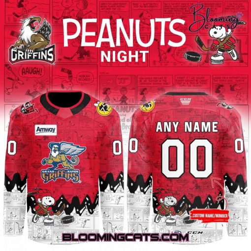 Grand Rapids Griffins 75th Anniversary of Peanuts Jersey