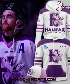 Halifax Mooseheads Fight Cancer Jersey Auction Hoodie