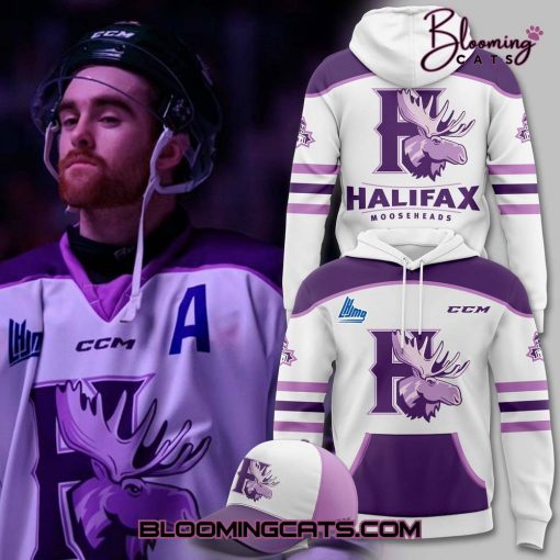 Halifax Mooseheads Fight Cancer Jersey Auction Hoodie