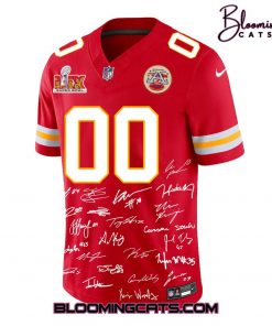 Kansas City Chiefs Champions Super Bowl 2025 Signature All Team Football Jersey