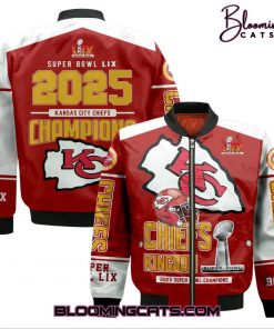 Kansas City Chiefs Super Bowl 2025 Champions Red Bomber Jacket