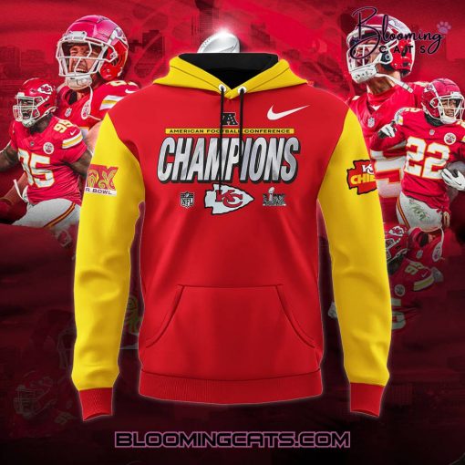 Kansas City Chiefs x Super Bowl LIX Champions 2025 Limited Edition Red Hoodie