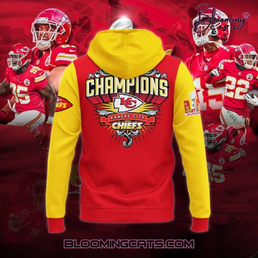 Kansas City Chiefs x Super Bowl LIX Champions 2025 Limited Edition Red Hoodie