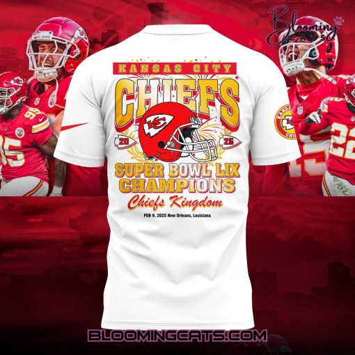 Kansas City Chiefs x Super Bowl LIX Champions 2025 Limited Edition White Shirt