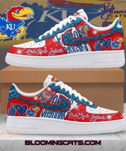 Kansas Jayhawks “Rock Chalk Jayhawk” Air Force 1 Sneaker