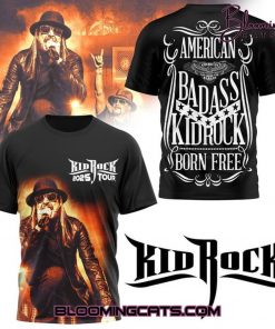 Kid Rock “AMERICAN BADASS KIDROCK BORN FREE” 2025 Shirt