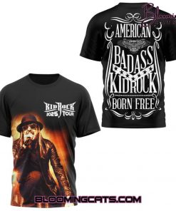 Kid Rock “AMERICAN BADASS KIDROCK BORN FREE” 2025 Shirt