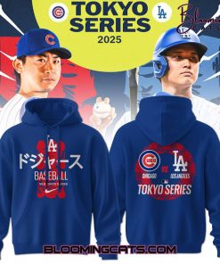 Los Angeles Dodgers x Tokyo Series Tour 2025 Blue Hoodie