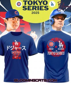 Los Angeles Dodgers x Tokyo Series Tour 2025 Blue T-shirt