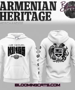 Los Angeles Kings x Armenian Heritage 2025 Limited Edition White Hoodie