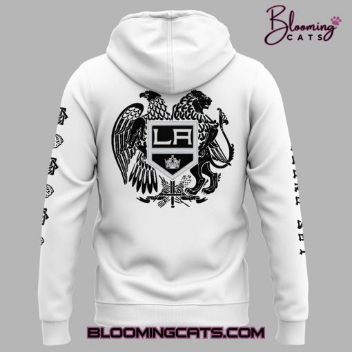 Los Angeles Kings x Armenian Heritage 2025 Limited Edition White Hoodie