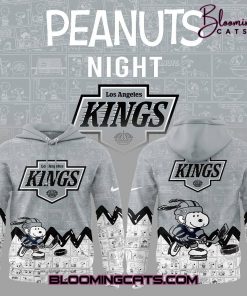 Los Angeles Kings x Pirates Anniversary of Peanuts Grey Hoodie