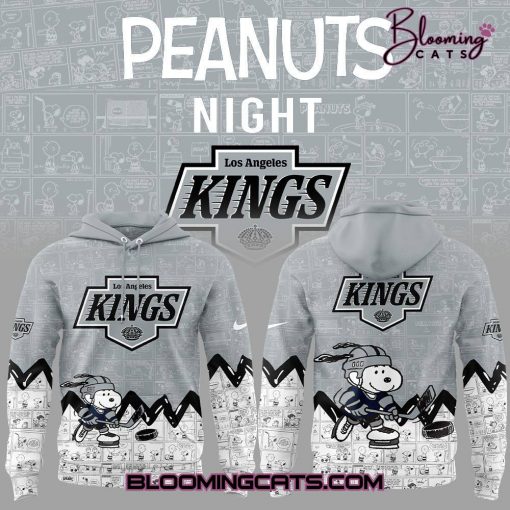 Los Angeles Kings x Pirates Anniversary of Peanuts Grey Hoodie