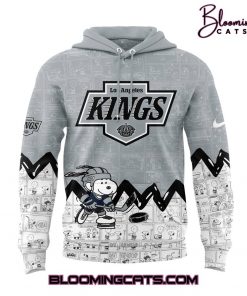 Los Angeles Kings x Pirates Anniversary of Peanuts Grey Hoodie