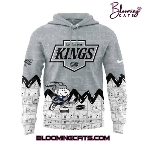 Los Angeles Kings x Pirates Anniversary of Peanuts Grey Hoodie