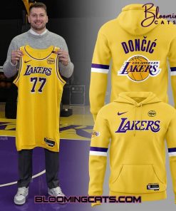 Los Angeles Lakers Show Luka Doncic Limited Edition Yellow Hoodie